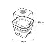 green basics growpot square allin1 20cm leaf green